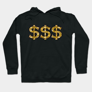 Golden Dollar Signs Hoodie